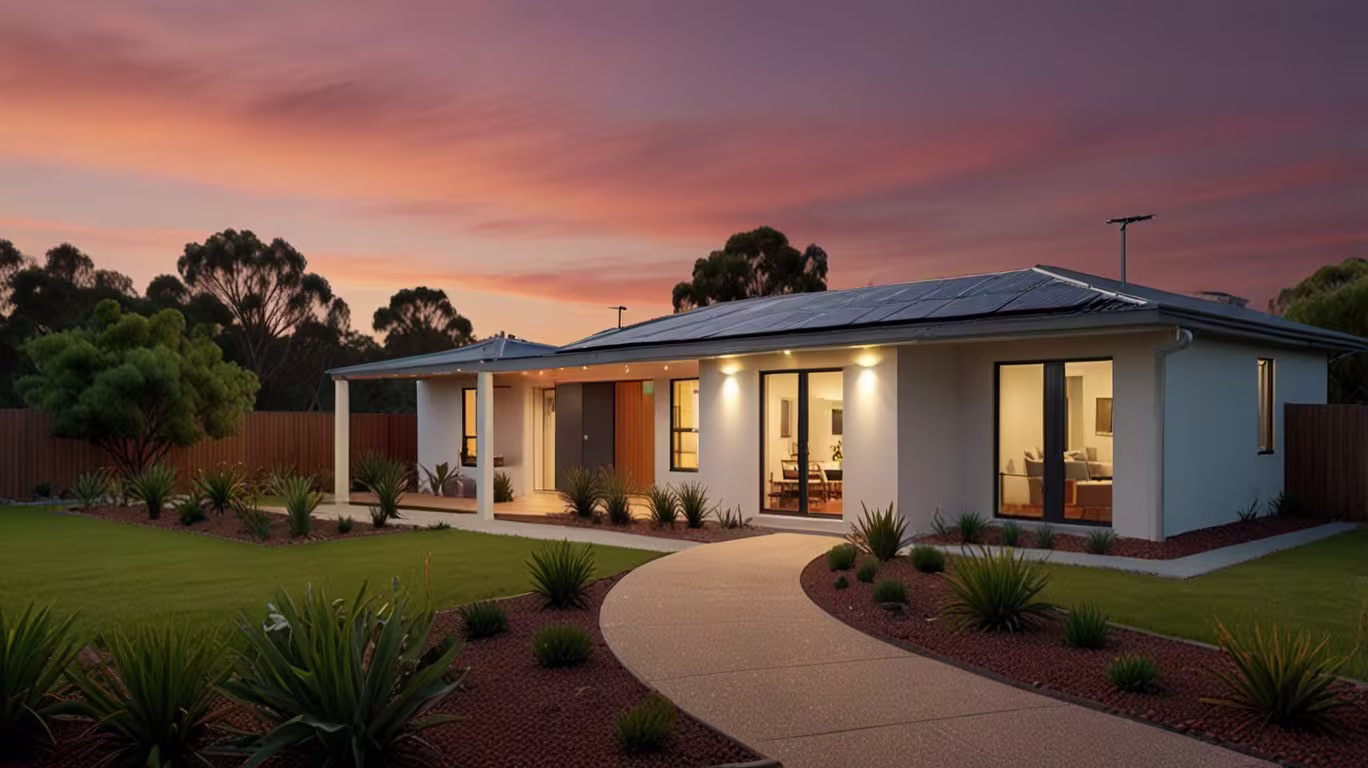Off grid Geraldton solar house using free solar panel after panels have stopped generating power