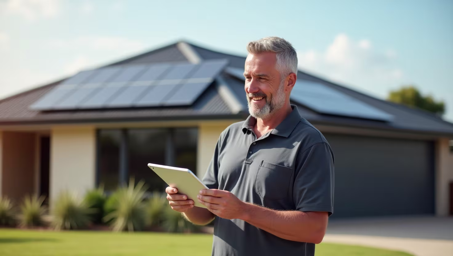 are solar batteries worth it in WA - homeowner viewing live solar data from solar panels and battery