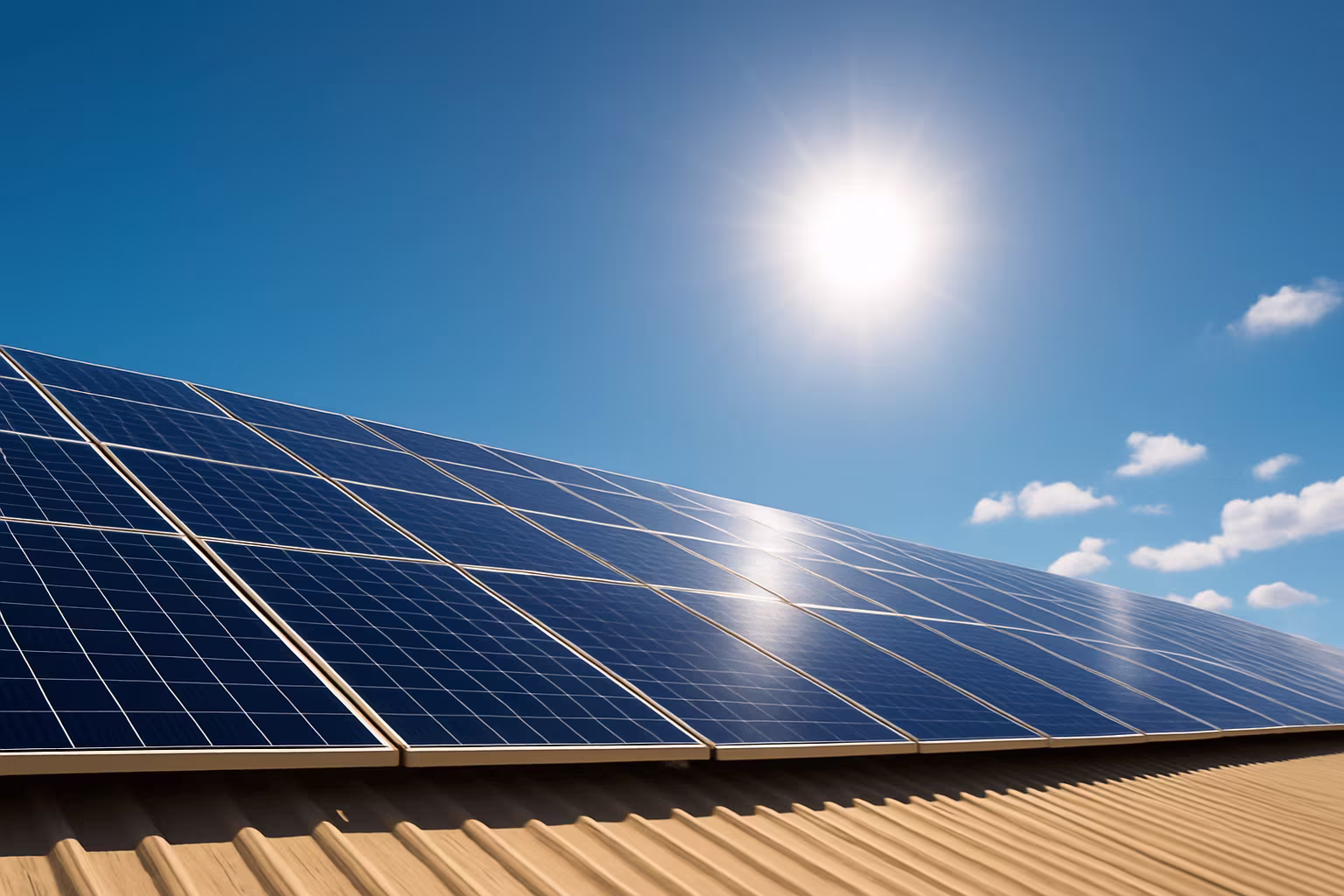 Compare Solar Companies Geraldton WA | Bright solar panels on a Colorbond roof in regional WA